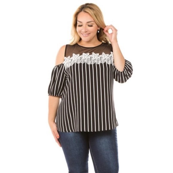 URBANE BELLE Cut Shoulder top - Launch Edit - Picture 1 of 6